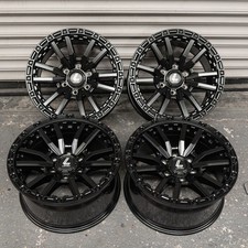 Ford Ranger 18” Alloy wheels Lenso Valor Satin Black L200 Hilux