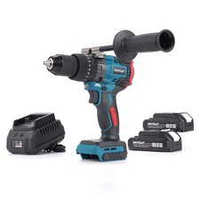18V Brushless 1/2" Hammer Drill Driver with 2 X 3.0 AH Battery and Charger Set