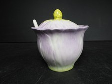 Burton + Burton Flower Lavender, Sunflower Sugar Lidded Bowl with Spoon