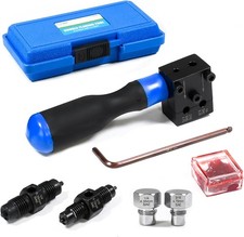 7-Piece Brake Line Flaring Tool Kit, 3/16" 1/4" SAE Double Flare Tool, Create...