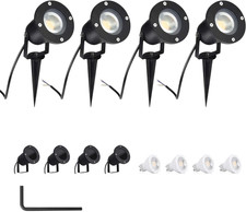 4PCS 5W Faretto Da Giardino GU10 Proiettore LED Spot Con Picchetto Esterno IP65
