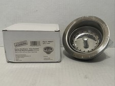 Kitchen Sink Strainer - Deep Threaded With Putty Ring Pre-Installed Chrome