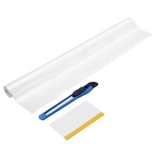 6D Carbon Fiber Vinyl Wrap 11.81" x 5ft Self-Adhesive with Scraper White