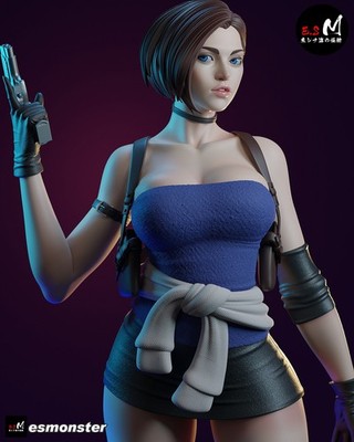 Jill Resident Evil- Figure 3d Print Model kit Unpainted Unassembled