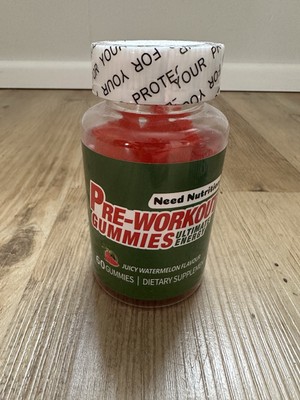 Pre Workout Gummys Gummibären 175mg Coffein Pro Einheit 60 Stück B12 Vegan