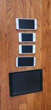 TWO IPHONE 4, ONE SAMSUNG S4, ONE IPHONE 6, IPAD AIR - FOR PARTS ONLY