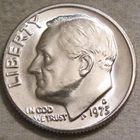 SELLING AS SHOWN - 1973 D UNCIRCULATED ROOSEVELT DIME ~ NICKEL CLAD COPPER ~ 435