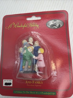 1997 DHC ''IT'S A WONDERFUL LIFE'' ''GEORGE BAILEY AND FAMILY'' PORCELAIN FIGURINE{1