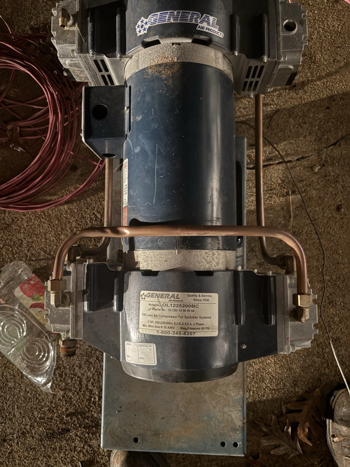 General 3 Phase Tankless Air Compressor