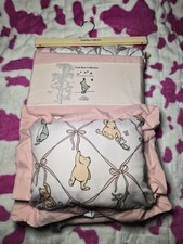 Classic Winnie the Pooh 3-Piece Pink Ribbon Nursery Crib Bedding Set