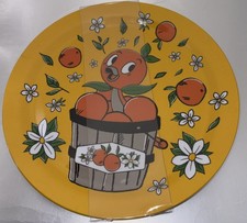 Set Of 2 New Disney Orange Bird 8” Melamine Plates 