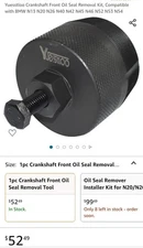 Yuesstloo Crankshaft Front Oil Seal Removal Kit, Compatible with BMW N13 N20 N26