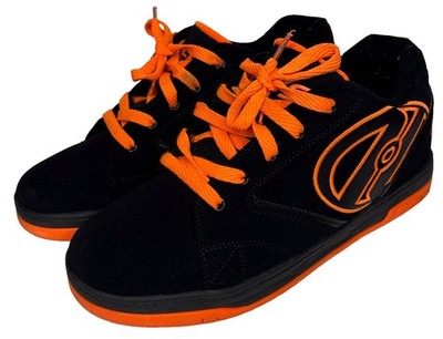 Heelys Propel 2.0 Adults Black Suede Lace Up Comfort Skate Sneakers Size 10