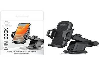 QUIKCELL DRIVEDOCK 3-in-1 Car Mount