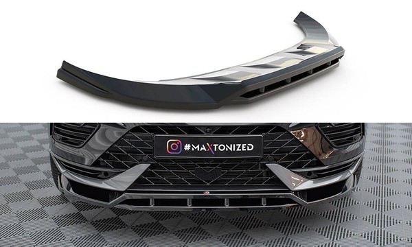 Maxton Design Frontlippe Passend FüR Cupra Ateca Mk1 FL Schwarz Hochglanz-image