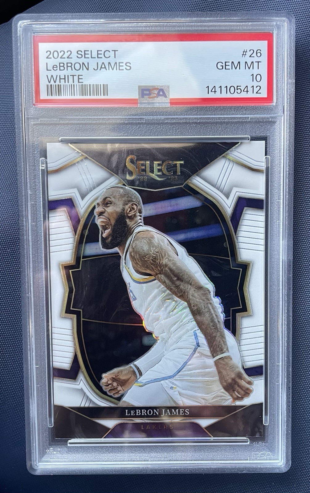 2022-23 Panini Select - Concourse LeBron James #26 White Prizm /149