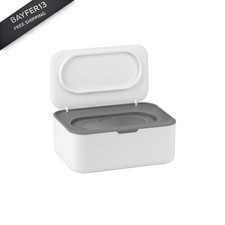 Baby Wipes Dispenser, Wipe Holder for Adult, Keeps Wet Tissue Gray