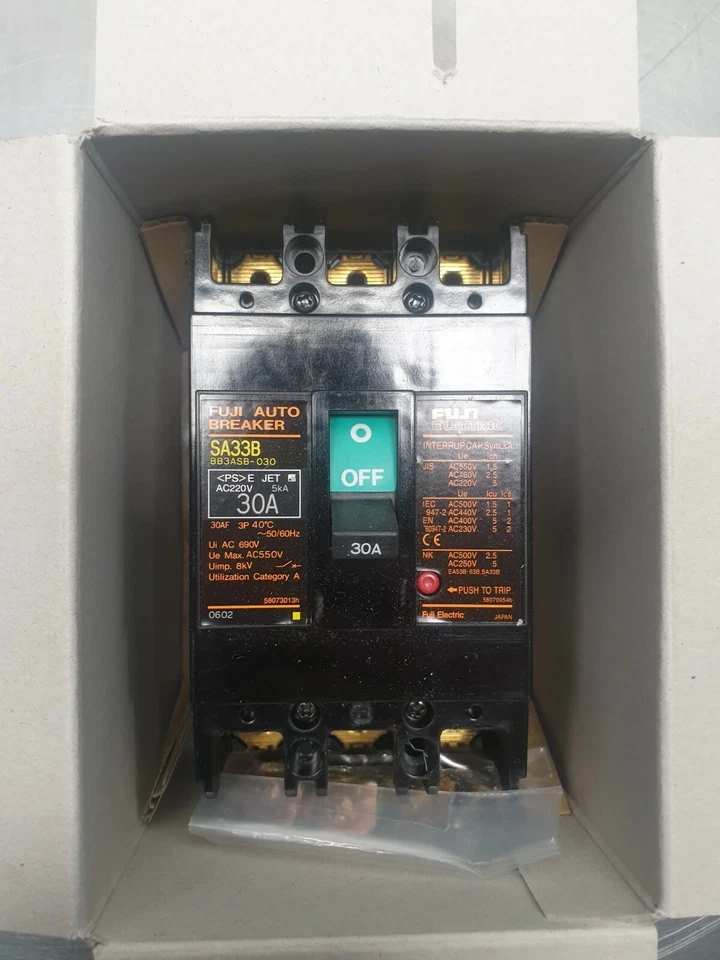 Fuji Electric SA33B Auto Breaker BB3ASB-030 | 30A | - Immagine 4 di 4