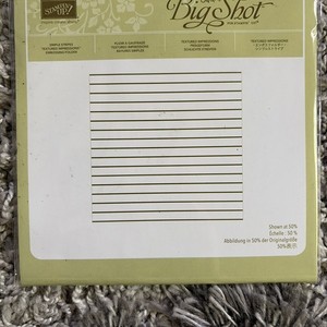Stampin up simple stripes embossing folder 