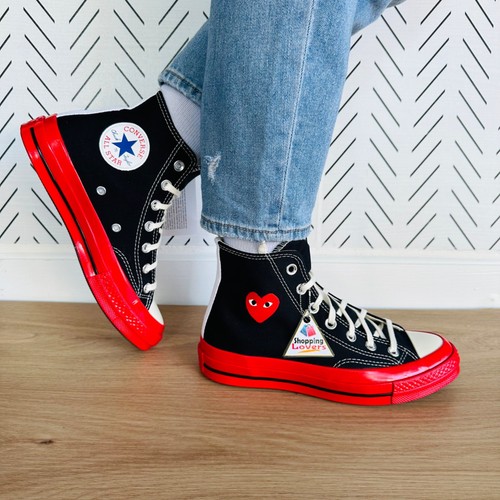 ⭐CONVERSE CDG Hearts Chuck 70 Comme des Garcons 12 Womens Shoes Sneakers A01793C