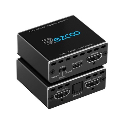 4K@120Hz HDMI 2.1 eARC Audio Extractor 1 in 1 Out Support VRR ALLM HDCP2.3 AR...