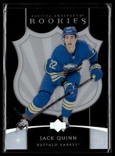 2022-23 Upper Deck Artifacts 2005-06 Clear Cut Retro Rookies Jack Quinn Buffalo