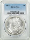 1879 $1 Morgan Silver Dollar MS64 PCGS 58435116