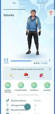 Pokémon Acc GO   Lvl 11   3 Legendary, 6 Shiny 