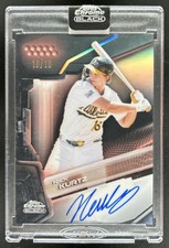 2026 Topps Chrome Black Nick Kurtz Auto Rose Gold Refractor #/10 Athletics