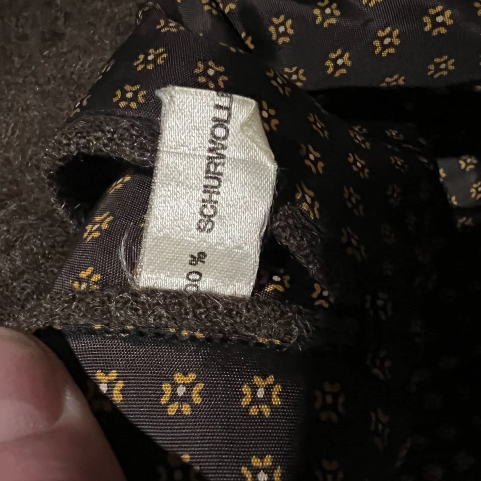 Vintage Frankonia Jagd Weyrer Austrian Wool Loden Coat Brown Lodenmantel 42 - Bild 4 von 4