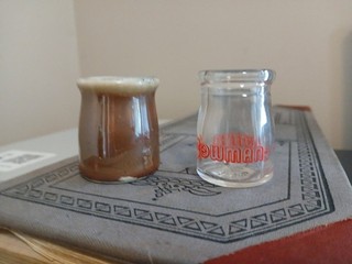 Vintage Bowman Dairy Chicago Restaurant Creamer Drip Pottery Creamer