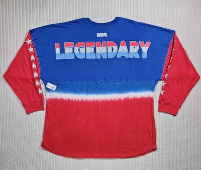 Universal Studios Marvel Shirt 3XL Red White Blue Captain America Legendary