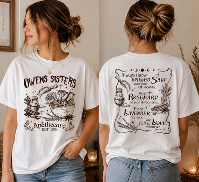 Witch Aesthetic T-Shirt Spell Quote Graphic Tee Practical Magic