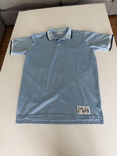Honig’s Whistle Stop Umpire Polo Shirt Mens XL Blue Mesh Performance Pocket