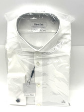 dark blue fitted prom dresses Calvin Klein Slim Fit Non Iron Twill Solid Shirt main image 0