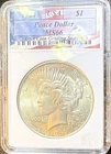 1924 Peace Dollar Uncirculated Silver $1 Coin Collectible