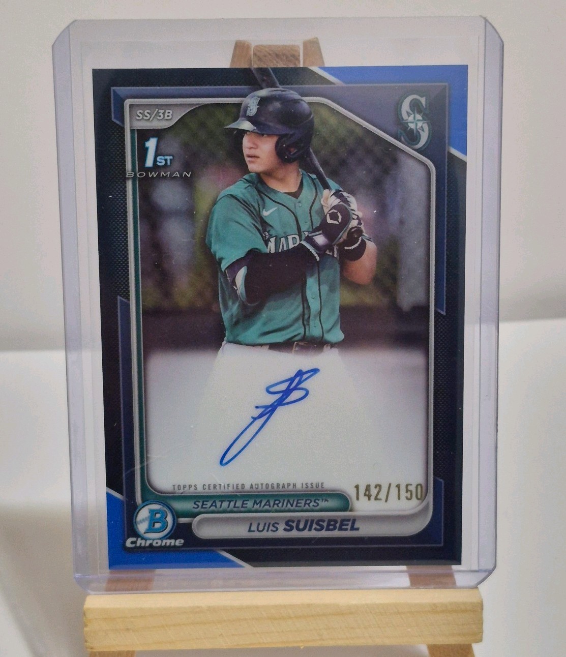 2024 Bowman Chrome Prospect Autographs Luis Suisbel Blue/150 #CPA-LS