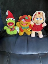 Jim Henson Miss Piggy Fozzie Kermit 1987 Muppet Babies Stuffed Plush Lot