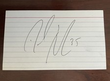 Carte index signée Donald Brashear dépliants Rangers Canadiens Capitales Canucks