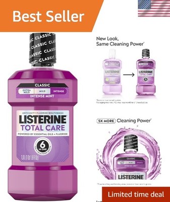 Listerine Total Care Intense Anticavity Mouthwash - 1L Intense Mint Refreshment
