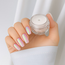 chrome pulver nägel Pearl Powder Nail Chrome...