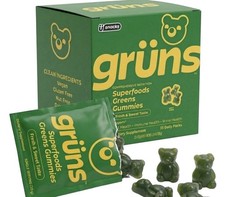 grüns Superfoods Greens Gummies Vegan Gluten...