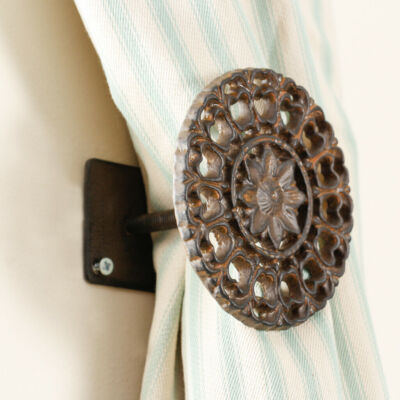 Paar Gusseisen Gardinen Raffhalter Rustikal Vintage Gardinen Halter Raffhalter