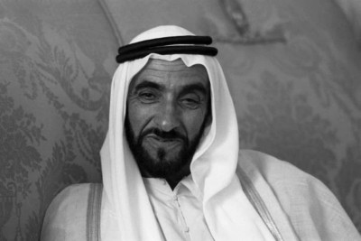 Scheich Zayed bin Sultan al-Nahyan 4x6 FOTO