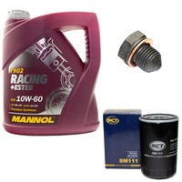 MotoröL ÖLfilter SM111 10W60 4Liter + ÖLablassschraube FüR Audi A3 Seat VW Polo