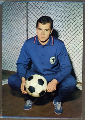 1967 Bergman Verlag Sammelbild Franz Beckenbauer Nr. C 10 Recovered Card 