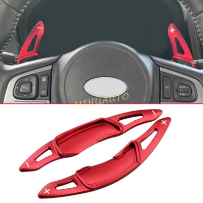 Red Aluminum Steering Wheel Paddle Shifter Extension For Subaru Forester Ascent