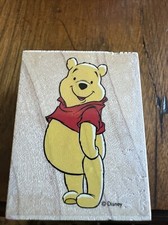 All Night Media Rubber Stamp Disney Pooh Bear Smiling 997-E01 1114 Vintage Rare