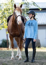 Kerrits Kids All We Need Is Horses Sweatshirt - Cobaltique