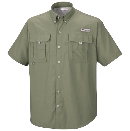 Chemise De Pêche Columbia PFG Homme - Manches Courtes - Vert - Taille 2XL